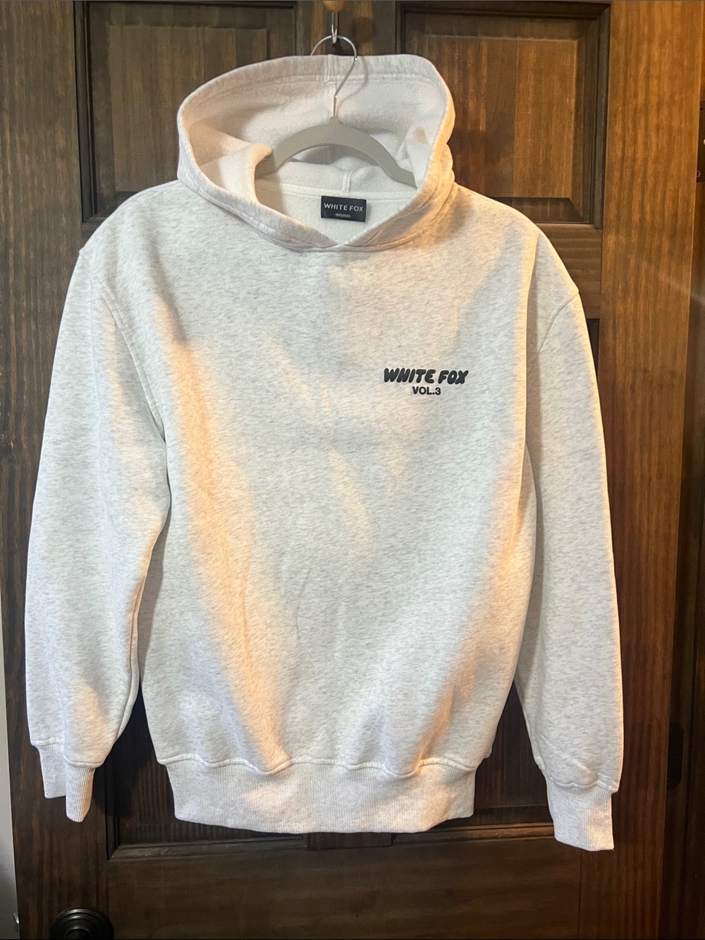 White Fox Heather Gray Pullover Hoodie. Excellent condition! Never worn!